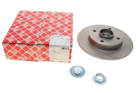 Диск тормозной задн (c подш, с кольцом ABS) Citroen C3,C4 Peugeot 207,307 (249*9*30) FEBI BILSTEIN 32782