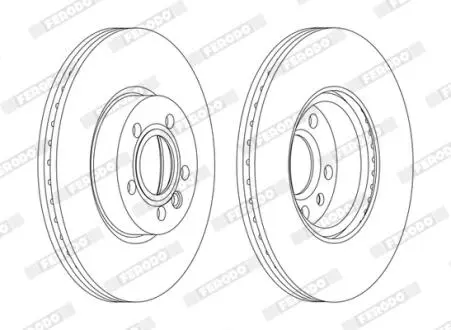 Диск гальмівний FERODO DDF1160C