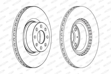 Гальмівний диск FERODO DDF1298C