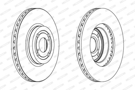 Тормозной диск FERODO DDF1461C