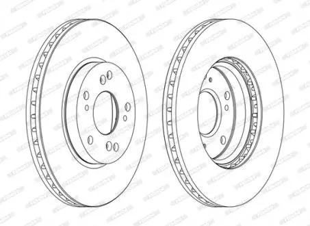 Диск тормозной FERODO DDF1557C