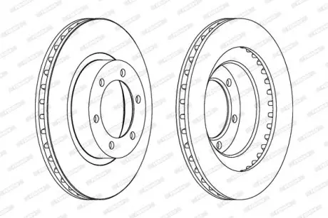 Диск тормозной FERODO DDF1594C