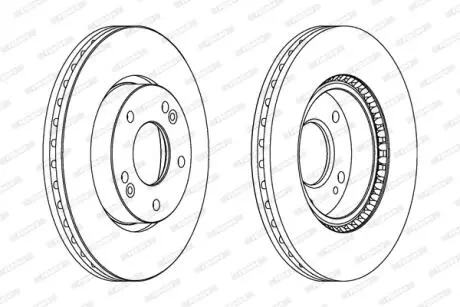 Тормозной диск FERODO DDF1619C