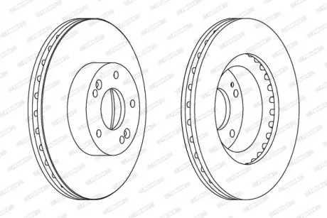 Тормозной диск FERODO DDF1630C
