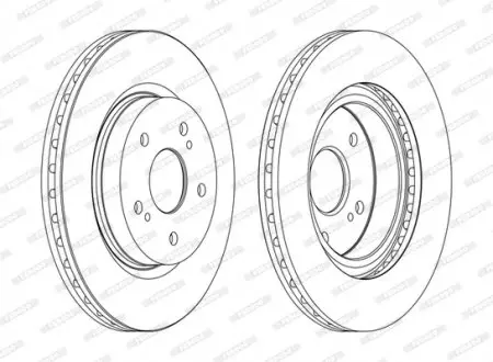 Тормозной диск FERODO DDF1635C