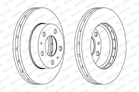 Тормозной диск FERODO DDF1718-1 (фото 1)