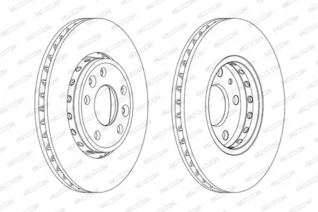 Тормозной диск FERODO DDF1726C