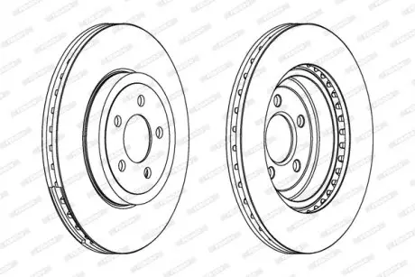 Гальмівний диск FERODO DDF1765C-1