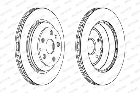 Гальмівний диск FERODO DDF1855C-1