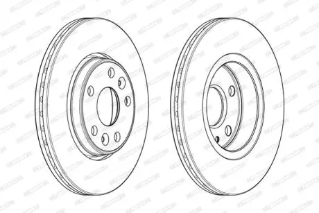 Тормозной диск FERODO DDF1978C