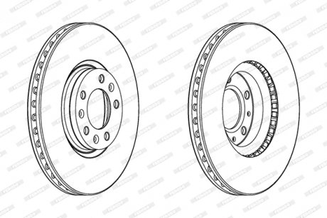 Диск тормозной FERODO DDF2156C