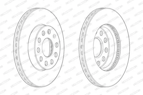 Гальмівний диск FERODO DDF2400C-1