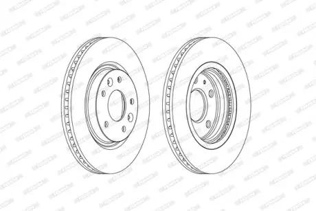 Диск тормозной FERODO DDF2466C