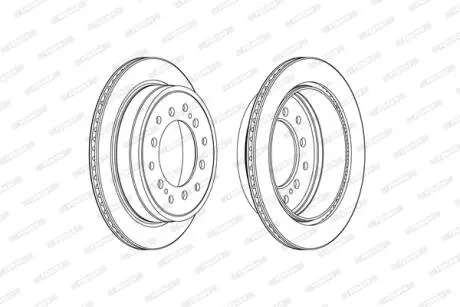 Диск тормозной FERODO DDF2505C