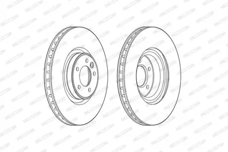 Диск гальмівний FERODO DDF2601C-1