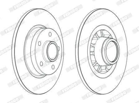 Диск тормозной FERODO DDF2602-1