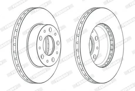 Тормозной диск FERODO DDF2659