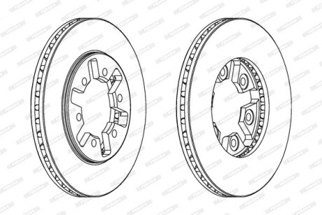Диск гальмівний FERODO DDF626