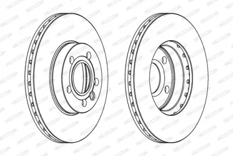 Гальмівний диск FERODO DDF846C