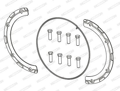 Комплект монтажний FERODO FAC162