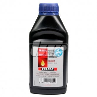 Тормозная жидкость DOT 5.1 (500мл) FERODO FBE050