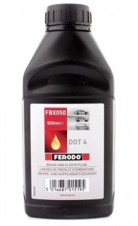 Тормозная жидкость DOT 4 (0.5л) FERODO FBX050