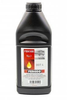 Тормозная жидкость DOT4 1л FERODO FBX100