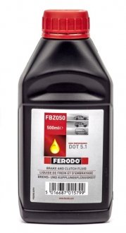 Тормозная жидкость 0.5л (DOT 5.1) FERODO FBZ050