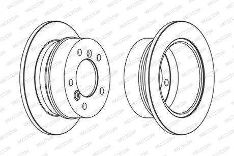 Диск тормозной FERODO FCR230A
