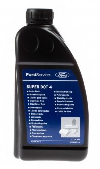 Тормозная жидкость Super DOT 4 (1л) FORD 1776311 (фото 1)