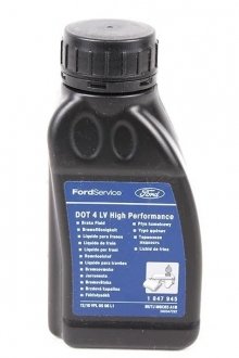 Рідина гальмівна DOT 4 LV High Performance, (0.25л) FORD 1847945