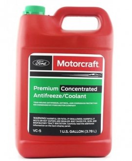 Антифриз концентрат "Premium Antifreeze/Coolant", 3.78 л FORD VC5 (фото 1)