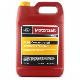 Антифриз концентрат Motorcraft "Gold Concentrated Antifreeze/Coolant", жёлтый 3.78 л FORD VC7B