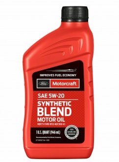 Масло моторное synthetic blend 5w20 0.946 l FORD XO5W20Q1SP