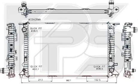 Радиатор охлаждения FPS FP 12 A192