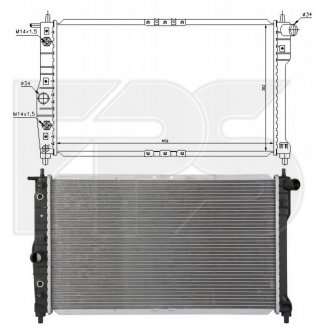 Радіатор охолодження FPS FP 22 A847