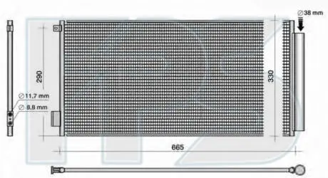 Конденсатор кондиціонера FPS FP 26 K447