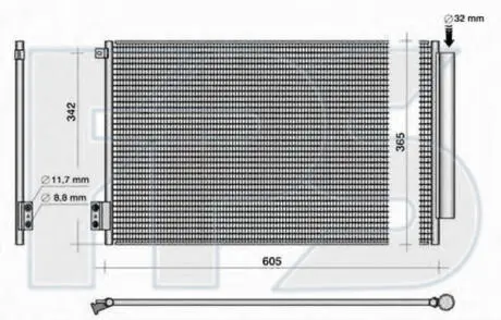 Конденсатор кондиціонера FPS FP 26 K448