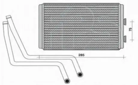 Радиатор печки FPS FP 26 N54