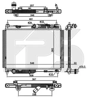 Радиатор охлаждения FPS FP 28 A827