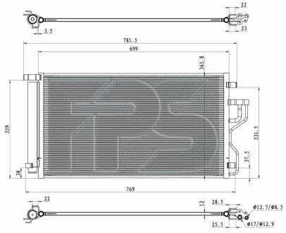 Конденсатор кондиціонера FPS FP 32 K45