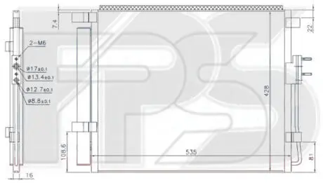 Конденсатор кондиціонера FPS FP 32 K803