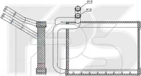 Радіатор пічки FPS FP 32 N212