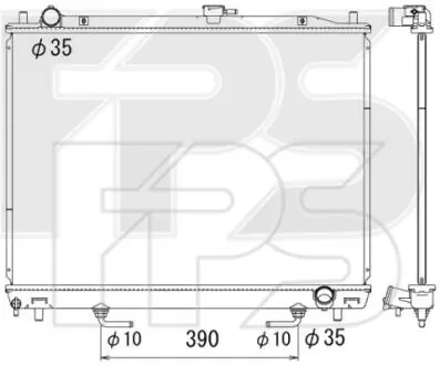 Радиатор охлаждения FPS FP 48 A136