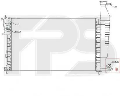 Радиатор охлаждения FPS FP 54 A1122