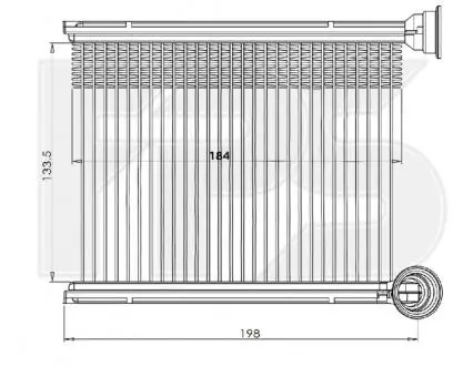 Радиатор печки FPS FP 56 N249