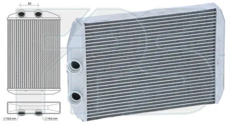 Радиатор печки FPS FP 56 N261