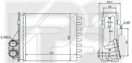 Радиатор печки FPS FP 56 N83