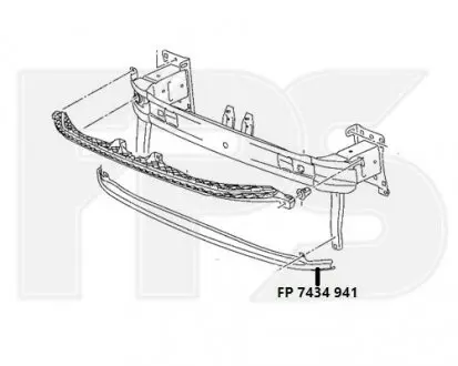Кріплення бампера FPS FP 7434 941