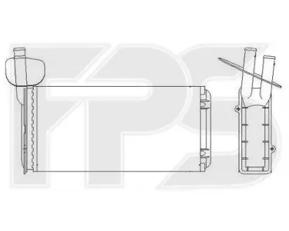 Радиатор печки FPS FP 74 N173